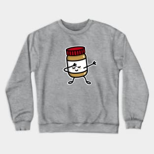 Dab Dabbing peanut butter jar Crewneck Sweatshirt